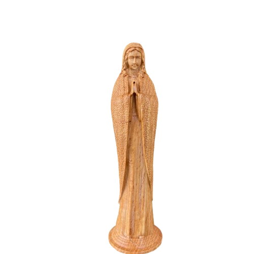 MN06 - Our Lady of Lourdes Statue Christian Gifts Religious Catholic Statue Wooden Religious Gifts Housewarming Gift New Home Gift Catholic Gifts