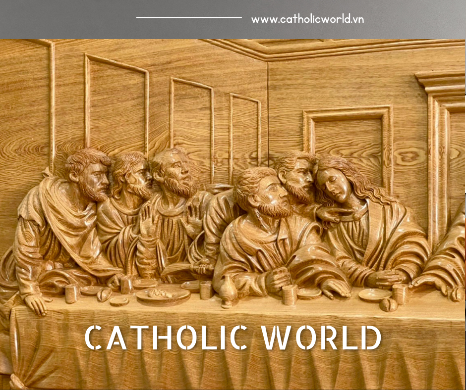 RY07 - WALL DECORATION BY WOOD CARVED THE LAST SUPER