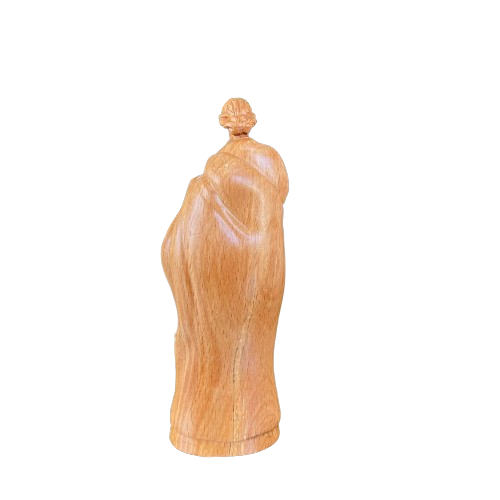 MN02 - Holy Family Statue Christian Orthodox Icon Handcrafted Wood Catholic Religious Statue Figurine Home Altar Jesus Handmade Home Decor