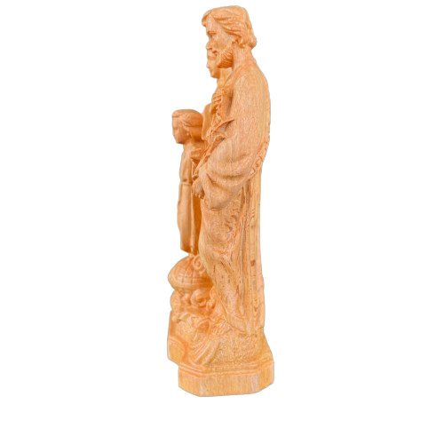 MN05 - Holy Family Jesus - Virgin Mary - St Joseph Christian Sculpture Christian Art Home Decor and Gifts Religious Icons of Saint Prayer Altar