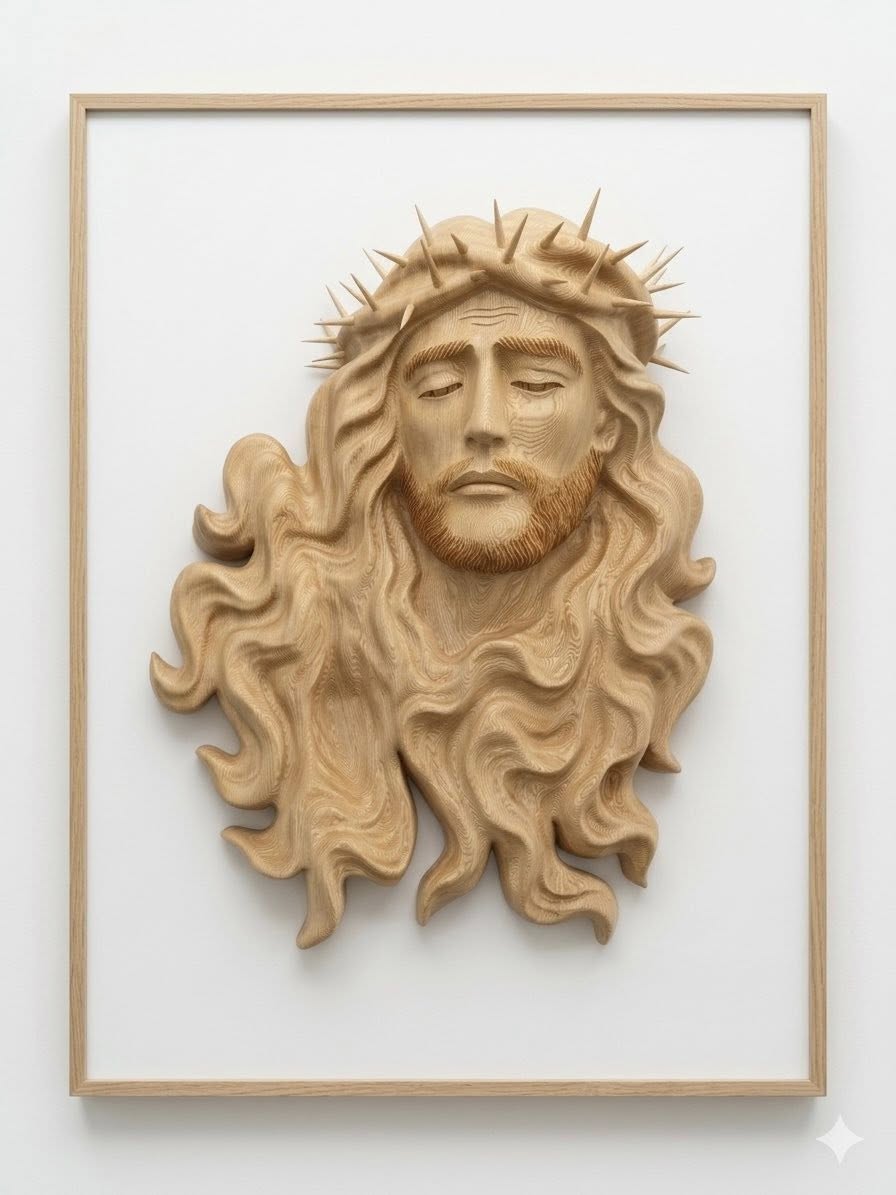 JS03 - Bust statue of Jesus Christ Unique Wall Art Christ Sacred Art Spiritual Decoration Jesus Christ Bust Religious